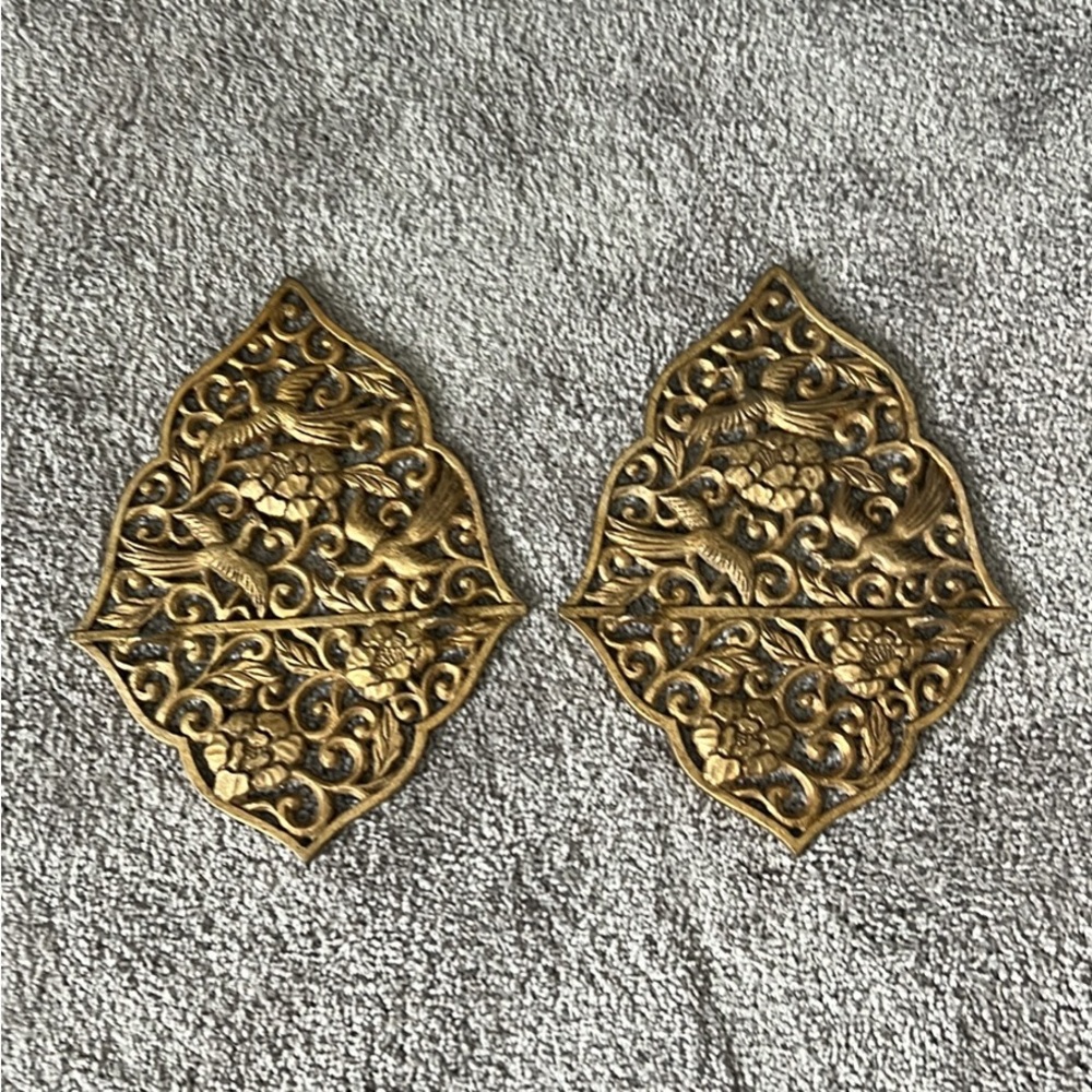 Vintage Brass Wall Plaques